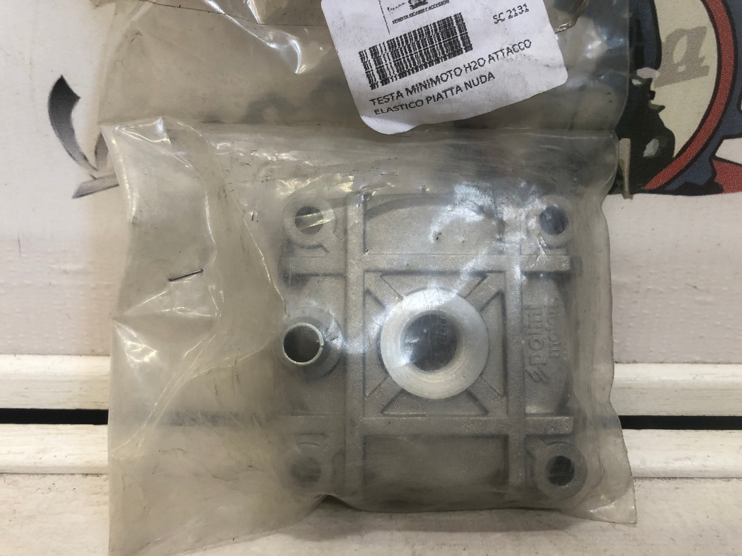 TESTA MINIMOTO H2O ATTACCO ELASTICO PIATTA NUDA 143.015.007