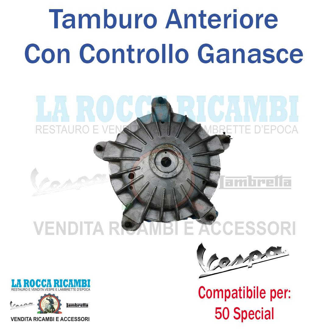 Tamburo Anteriore Vespa 50 SPECIAL Con Controllo Ganasce