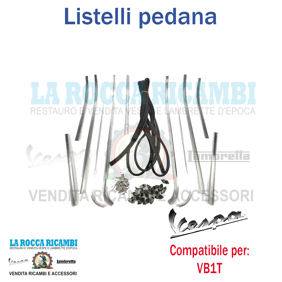 Kit Listelli / Strisce Pedana Vespa VB1 Dal 1957