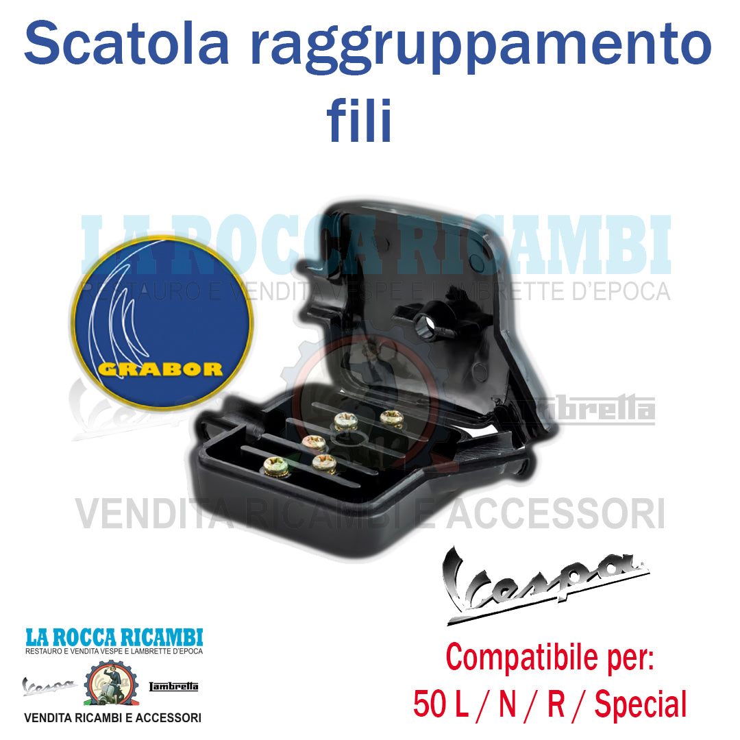 Presa Bassa Tensione / Scatola Fili Vespa 50 L / N / R / SPECIAL - 90 SS