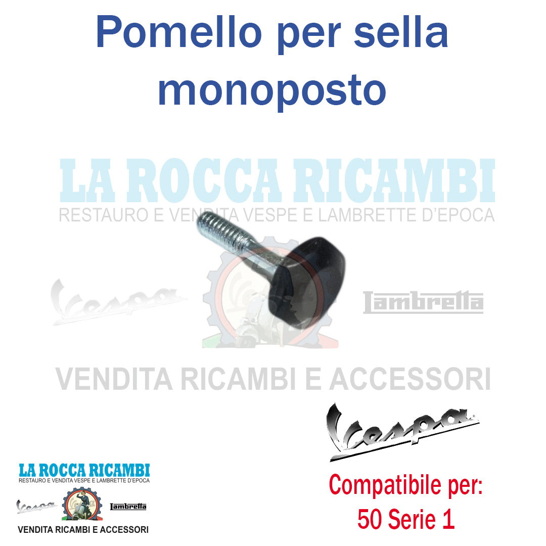 Pomello / Vite fissaggio sella monoposto Vespa 50 N/L/R - 125 Nuova - R.O 015540
