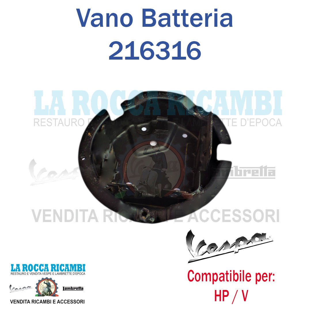 Vano Porta Batteria Vespa PK Rush/HP/V - Ricambio Originale R.O. 216316