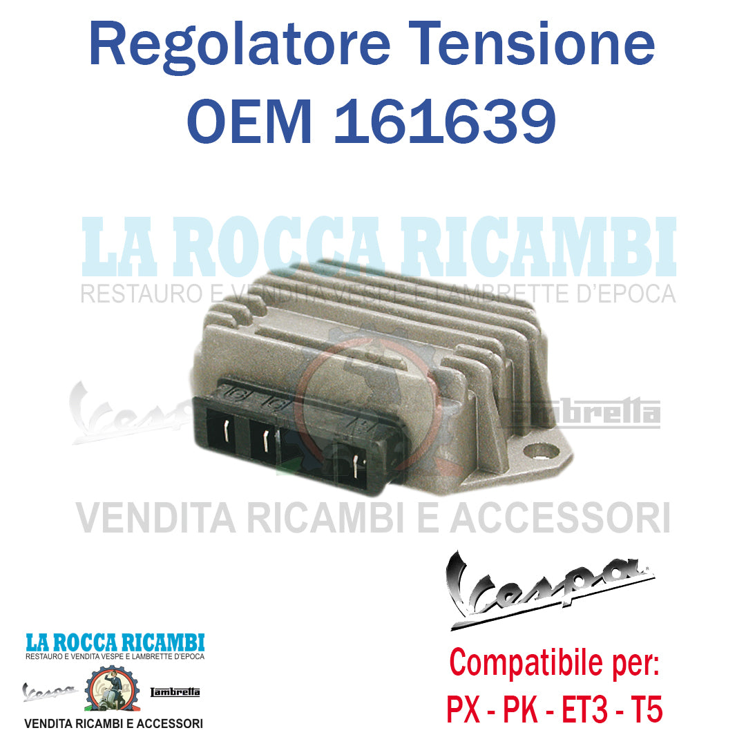 Regolatore di Corrente 3 Pin Vespa PX Serie 1/PK/ETS/T5 - R.O. 161639/161395