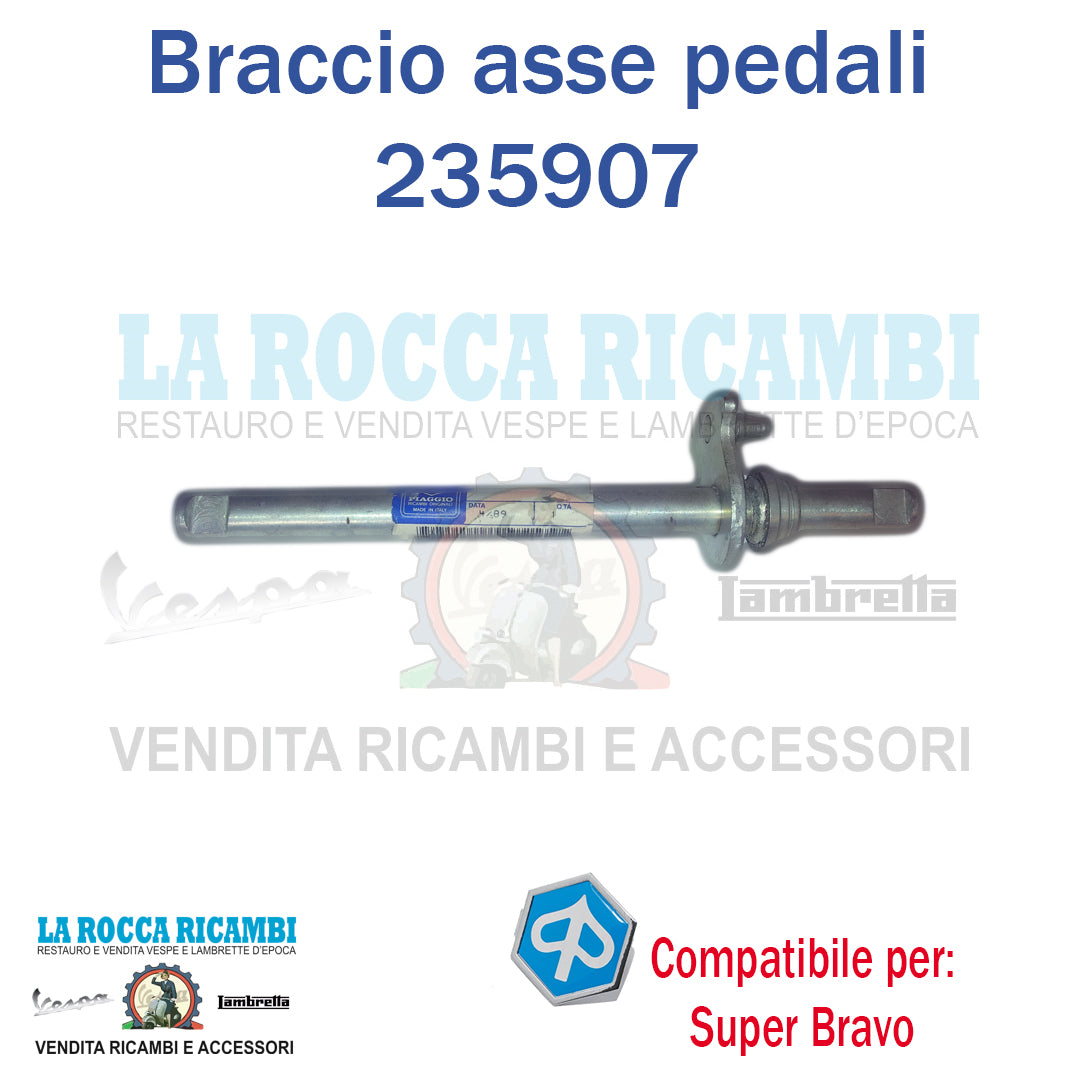 Braccio Asse Pedali Piaggio Super Bravo - Originale 235907