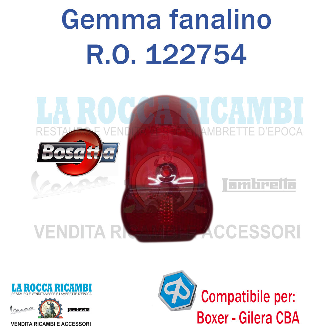 Plastica fanalino posteriore Piaggio Boxer - Gilera CBA - R.O 122754