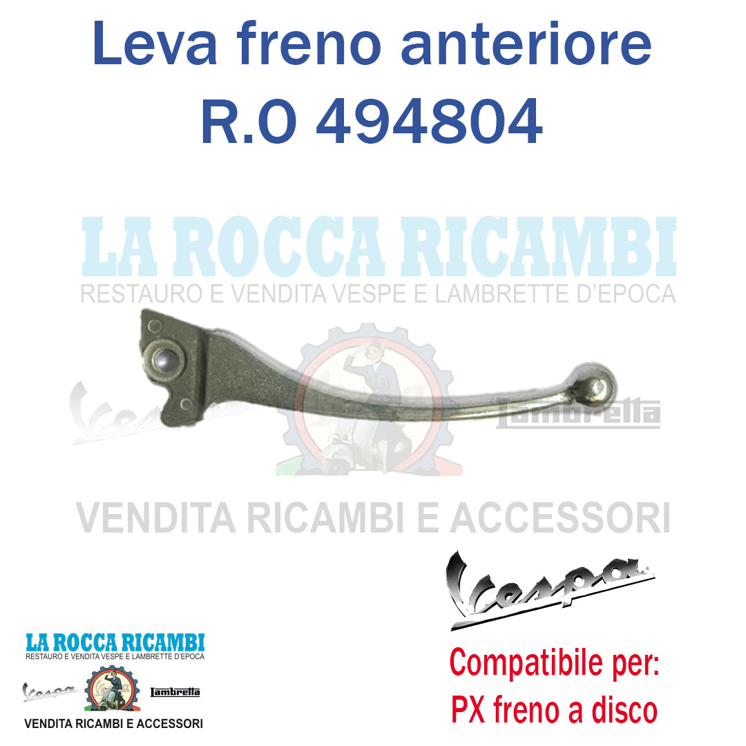 Leva Freno Anteriore DX Vespa PX MILLENIUM - R.O 494804 / 494891
