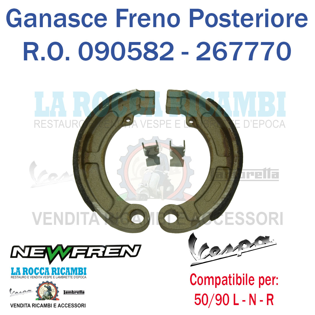 Ganasce Freno Posteriore Vespa 50 N / L / R - R.O 090582 / 267770