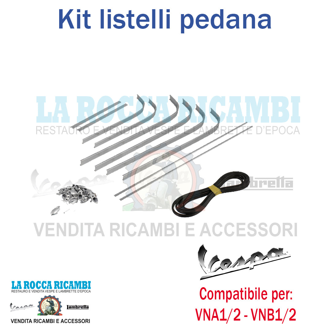 Kit Listelli Strisce Pedana Vespa VNA - VNB1T / VNB2T Dal 1958 Al 1961