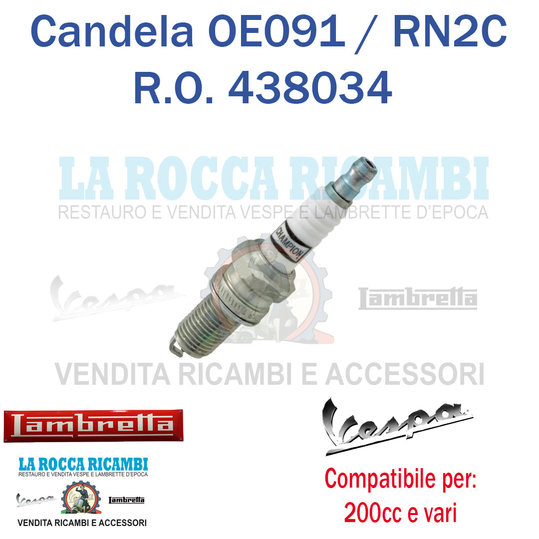 Candela CHAMPION OE091 RN2C T10 Vespa PX 200 / Rally180 200 - Lambretta LI /J 50