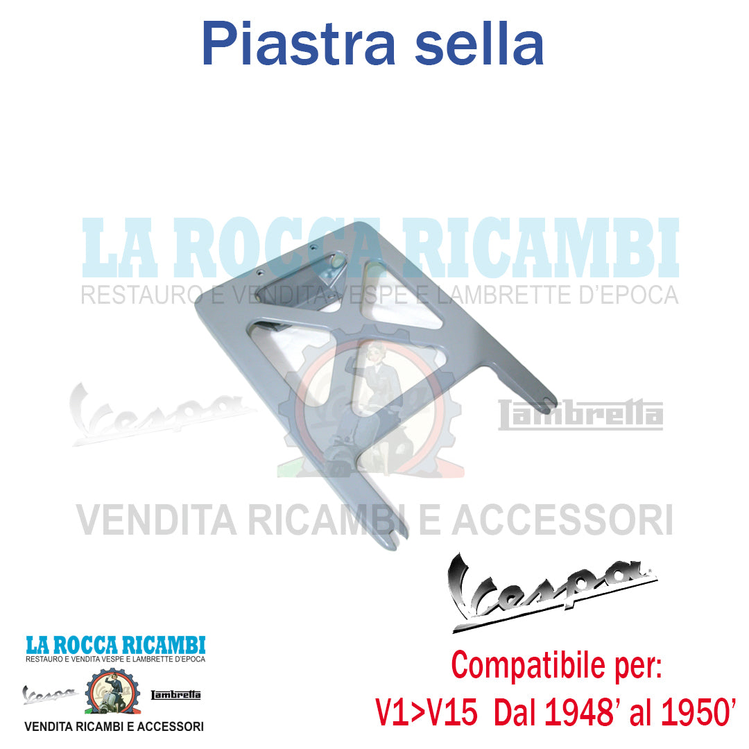 Piastra per fissaggio cuscino posteriore Vespa Faro Basso Dal 1948 Al 1950 - V1 / V 15