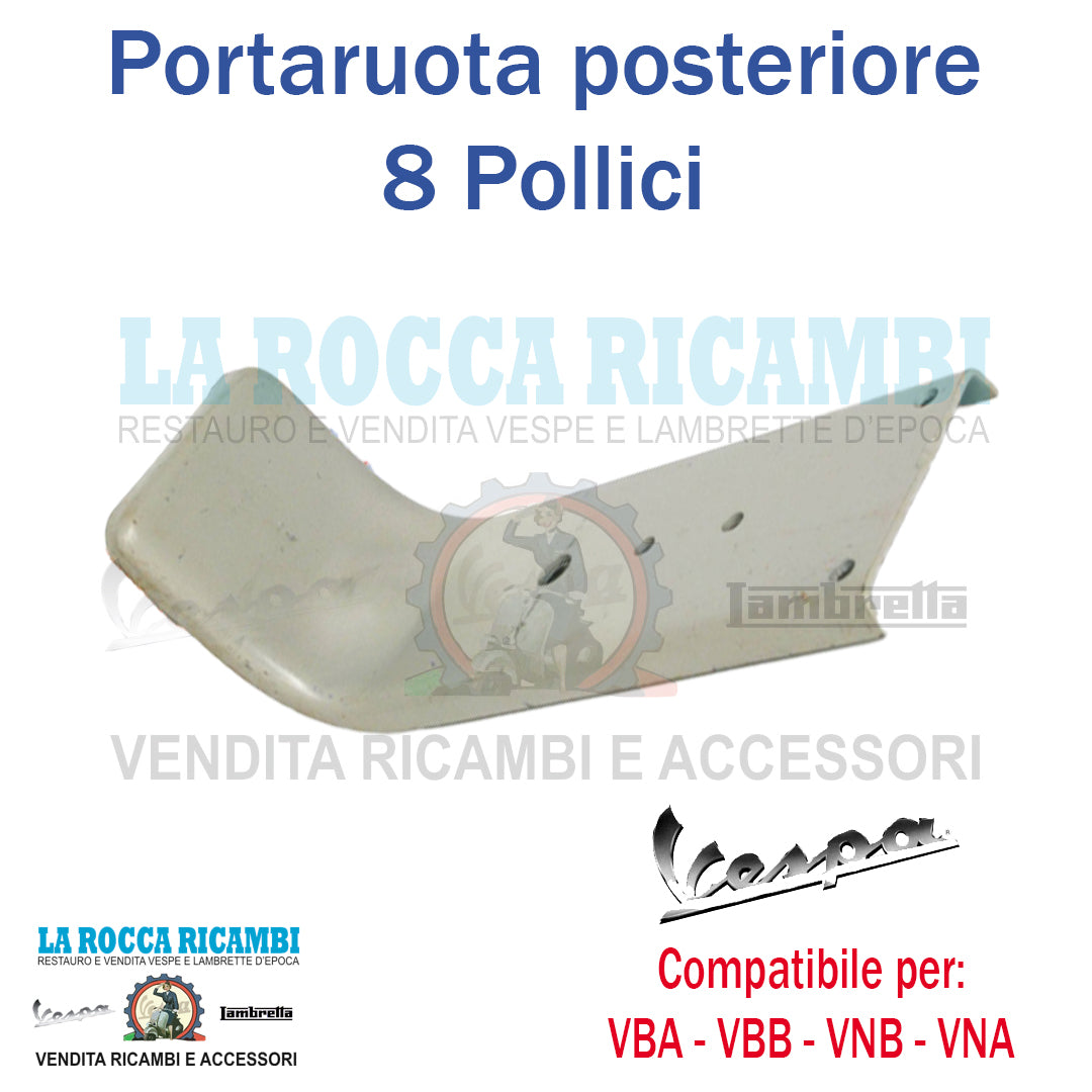 Portaruota posteriore per ruota 8 pollici Vespa VNA/VNB/VBA/VBB (No rinforzo)
