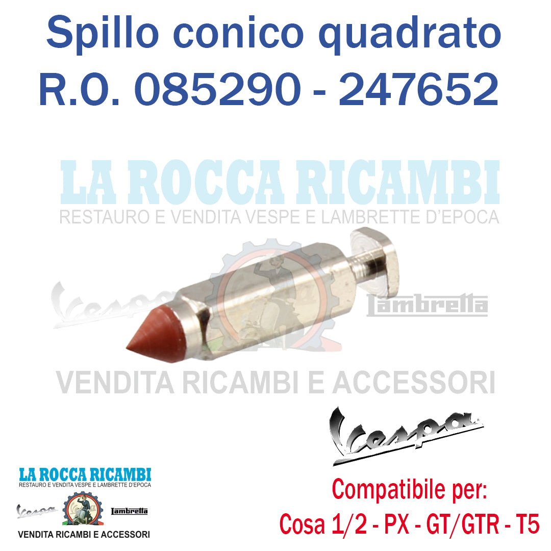 Spillo Conico Carburatore Quadrato Vespa PX / GTR / SPRINT 3,5 mm - R.O 247652