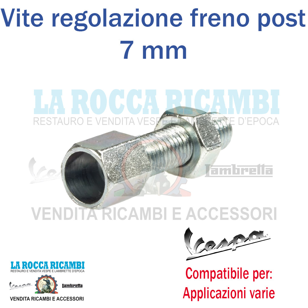 Vite Regolazione freno posteriore 7mm per Vespa Universale Dal 1961 in Poi