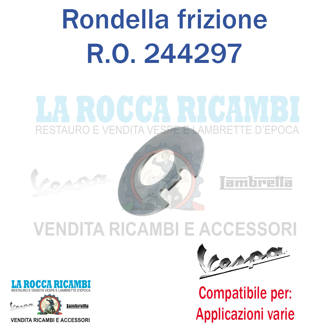 Rondella Blocca Dado Frizione Vespa 50 L/R/N/SPECIAL/PRIMAVERA/ET3/PK-R.O 001822
