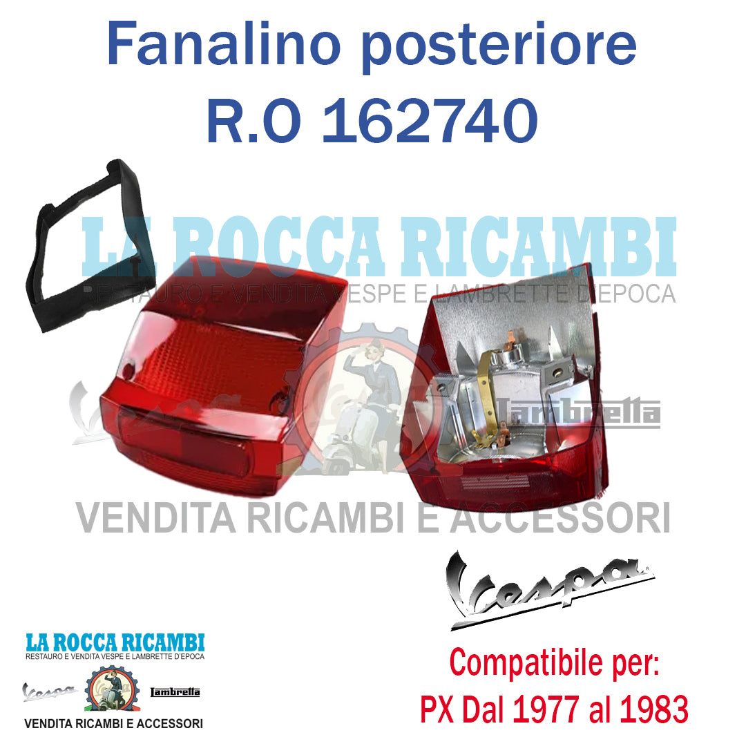 Fanalino Posteriore Vespa PX 125 / 150 / 200 - SIEM R.O 162741 / 183615