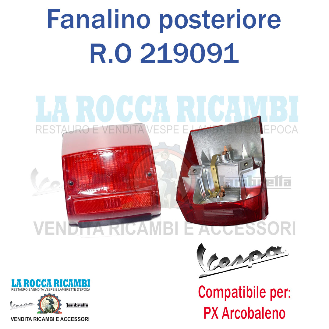 Fanalino Posteriore Vespa PX 125 / 150 / 200 Arcobaleno - SIEM R.O 219091