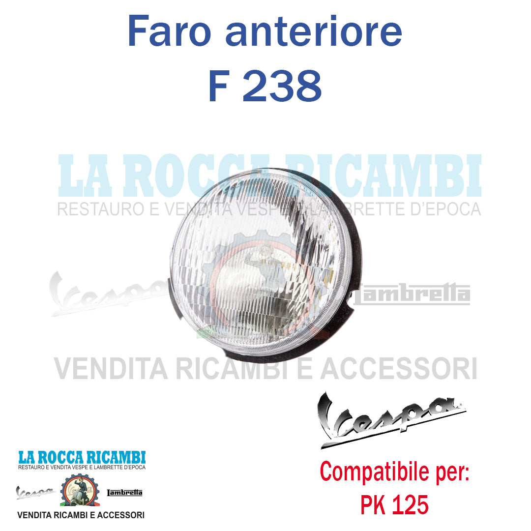 Faro Fanale Anteriore In Plastica Vespa PK 125 S / 125 XL - ETS 125 - R.O 197768