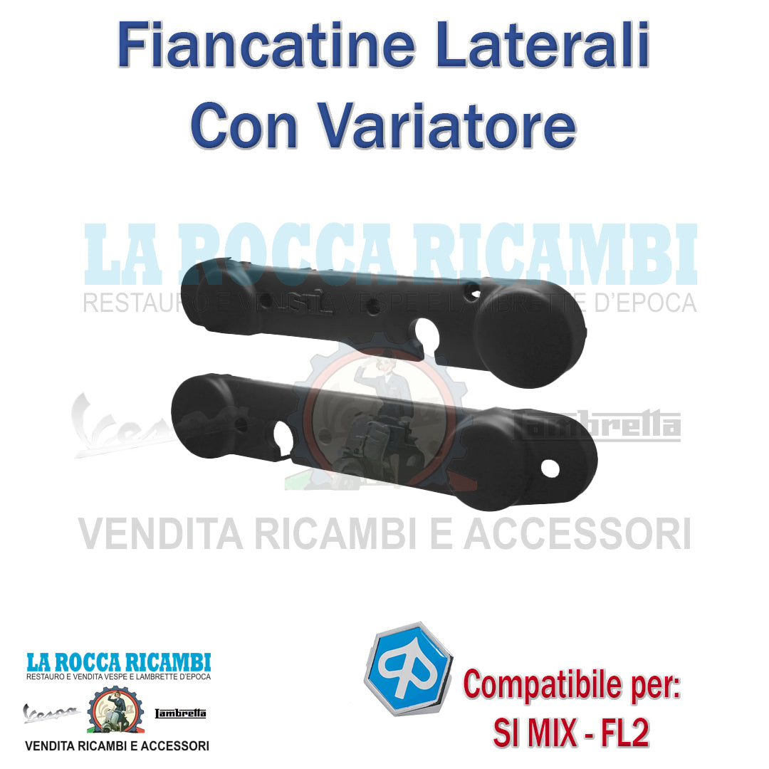 Fiancatine Laterali Con Variatore PIAGGIO SI MIX/FL2 (NERE) - R.O 813379 813380