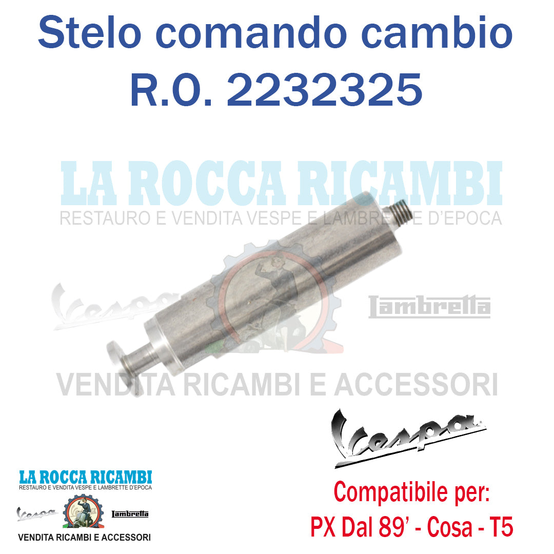 Stelo Comando Cambio Vespa PX Dal 1989 In Poi / COSA / T5 - R.O 2232325
