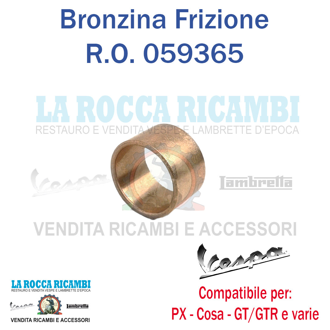 Boccola Bronzina Per Boccolo Frizione Vespa PX/SUPER/SPRINT/COSA - R.O 059365