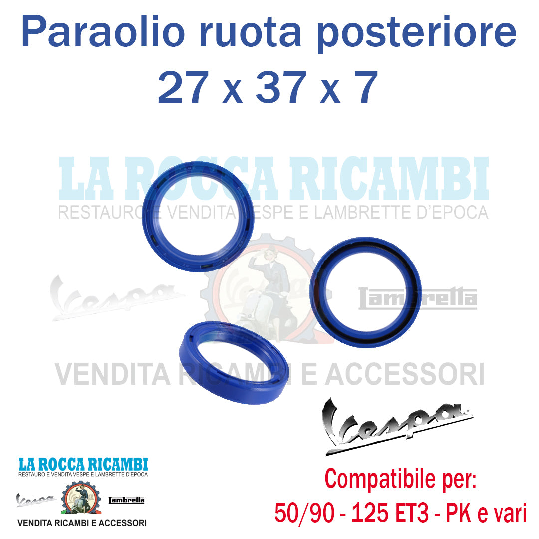 Paraolio Ruota Posteriore 27 X 37 X 7 Vespa 50/90/Primavera/ET3 125 - R.O 046699