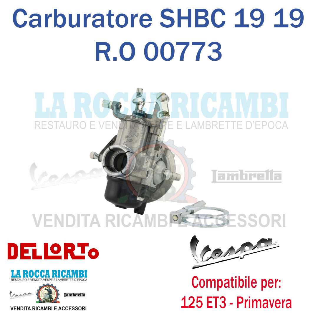Carburatore DELL'ORTO 19 19 Primavera ET3 Getto 74 / 45 - R.O 196227