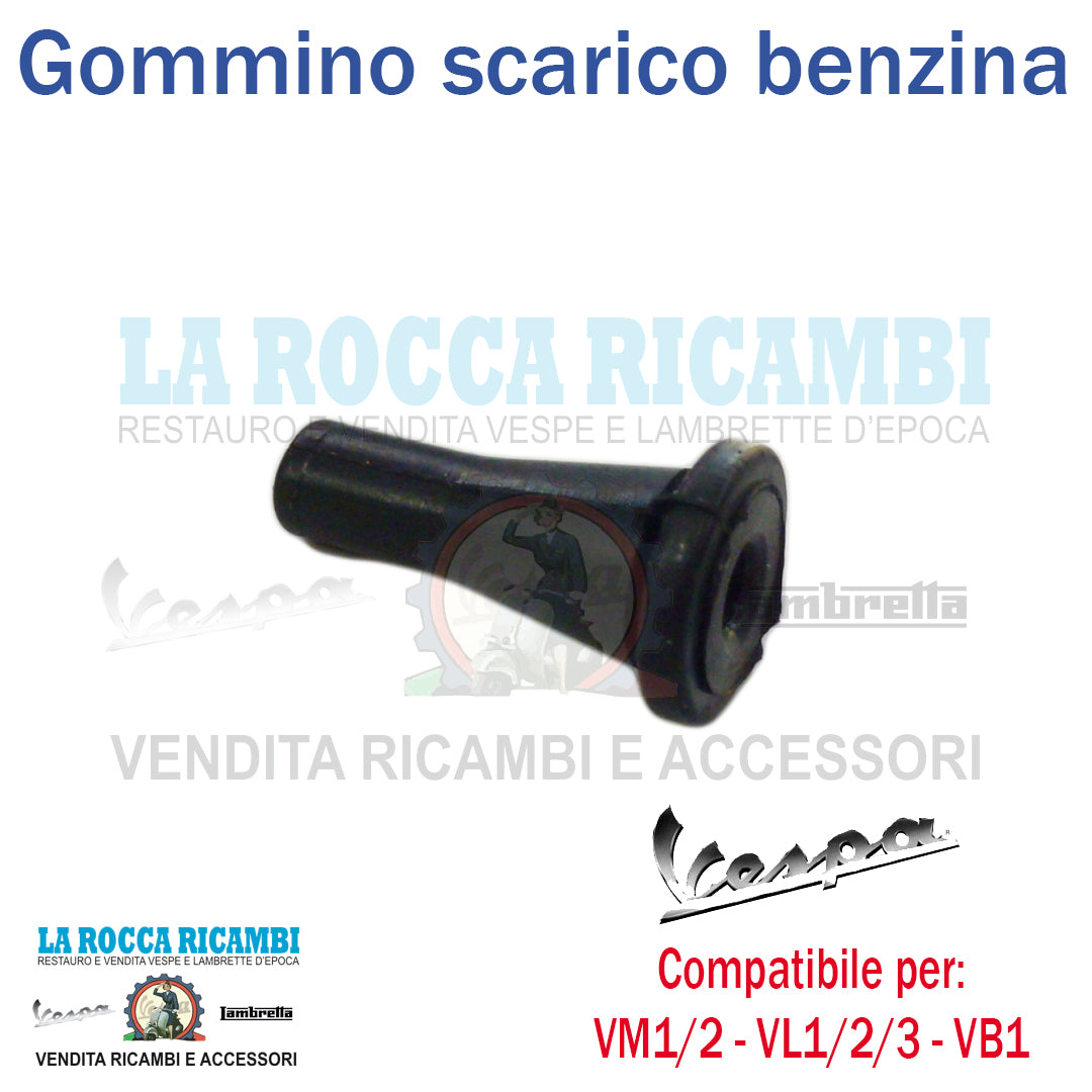 Gommino Scarico Vaschetta Benzina Vespa V30 - V 33 - VM1 - VM2 - VL1 - VL2 - VL3 - VB1