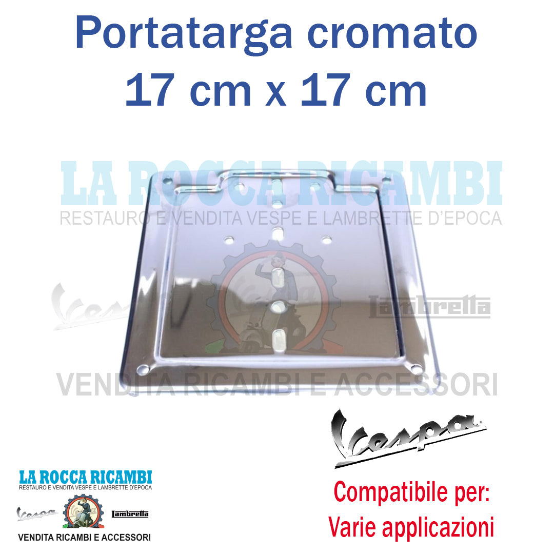 Porta Targa Cromato Vespa