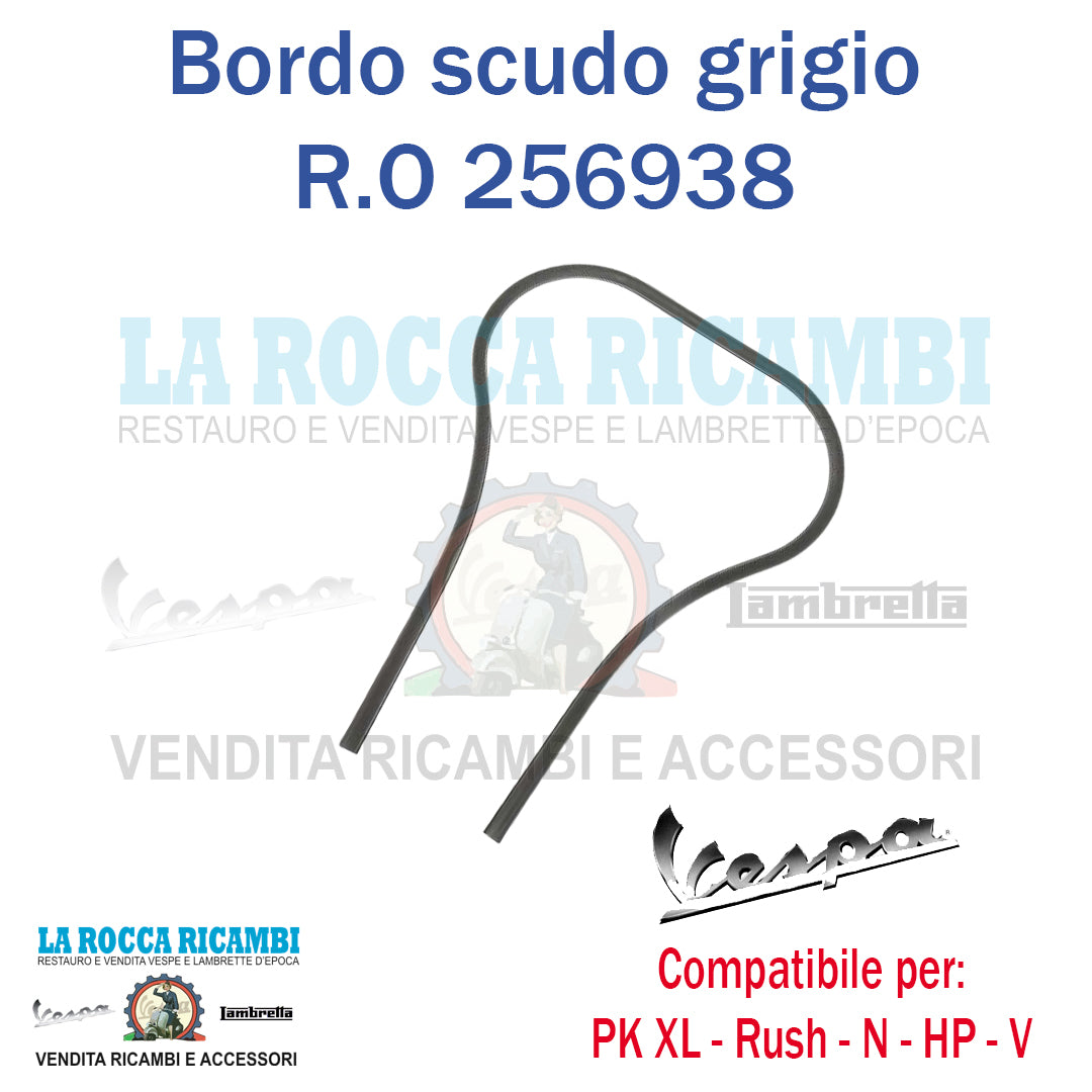 Bordo Scudo Grigio Scuro In Plastica Vespa PK XL - RUSH - N - HP - V