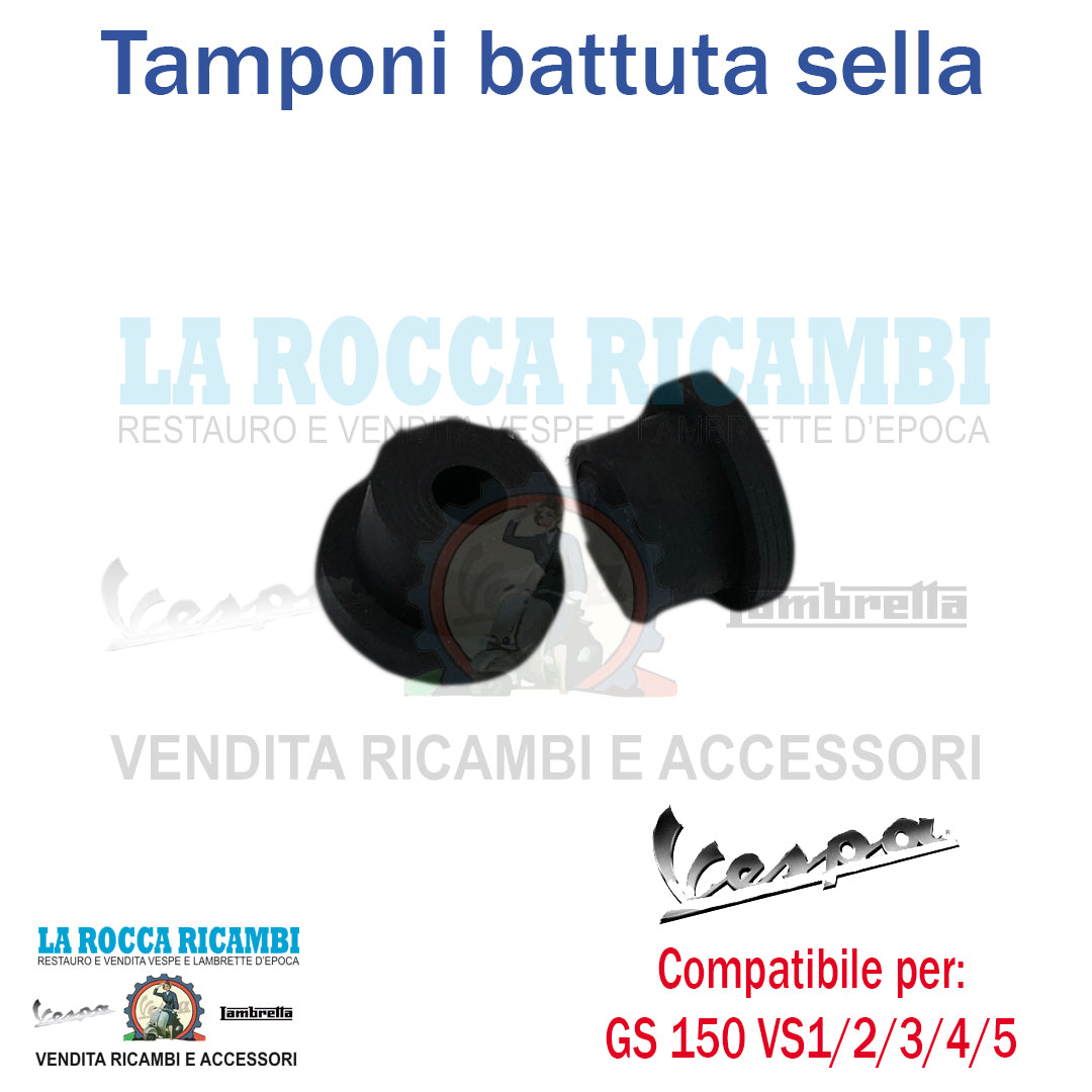 Kit 2 pz Gommini Tamponi Sottosella Vespa GS 150 VS1/2/3/4/5 Dal 1955 Al 1961