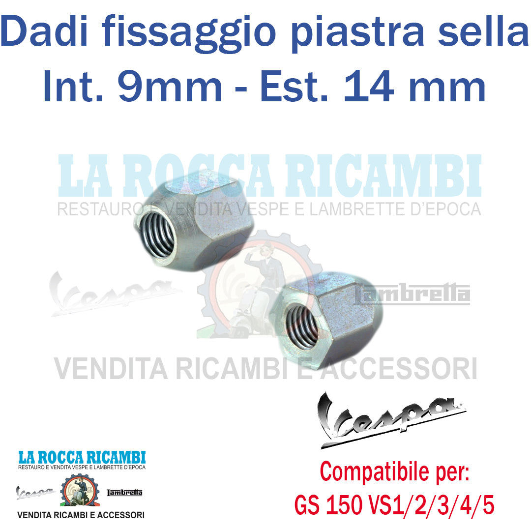 Kit 2 pz Dadi Sella Vespa GS 150 VS1/2/3/4/5