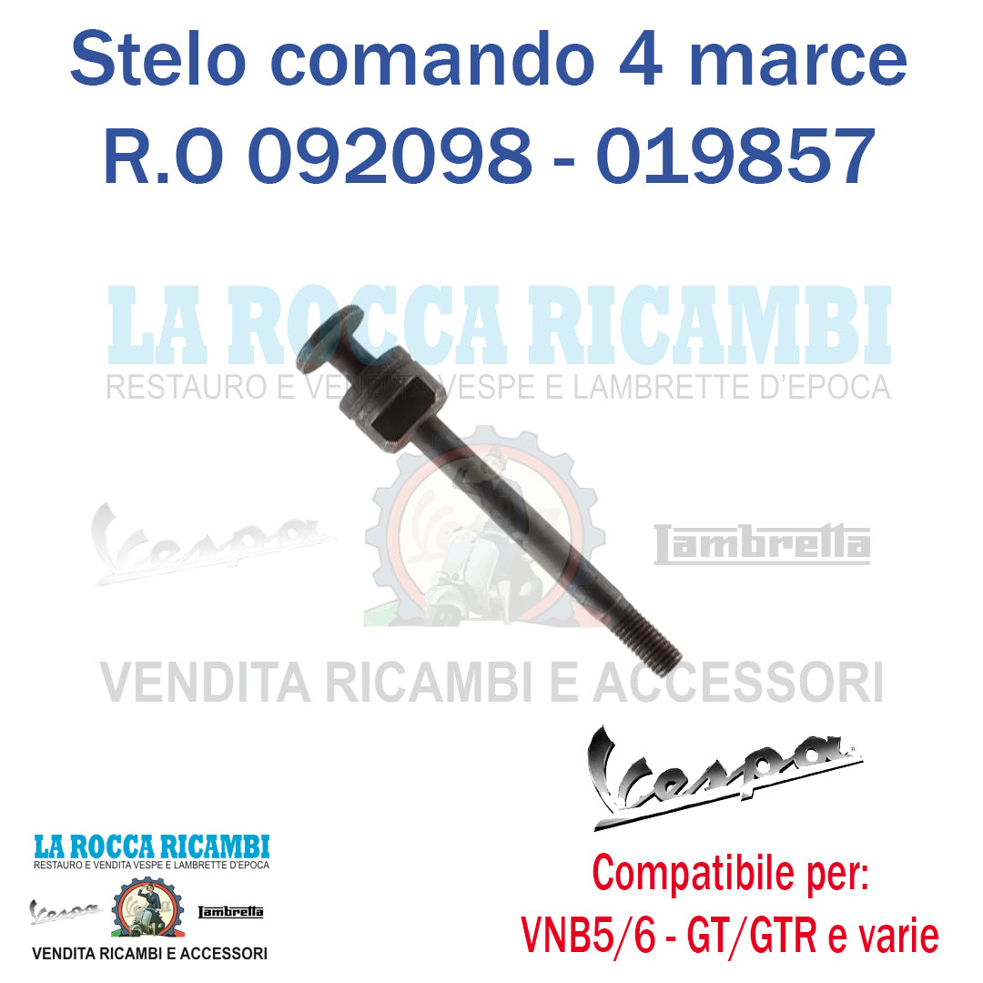 Stelo Asta Comando 4 Marce Vespa VNB5 / VNB6 - GT / GTR - GL - SUPER - VBB - SPRINT - RALLY - SS