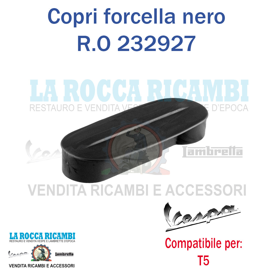 Coprimolleggio Coprimozzo Forcella NERO Vespa px 125 T5