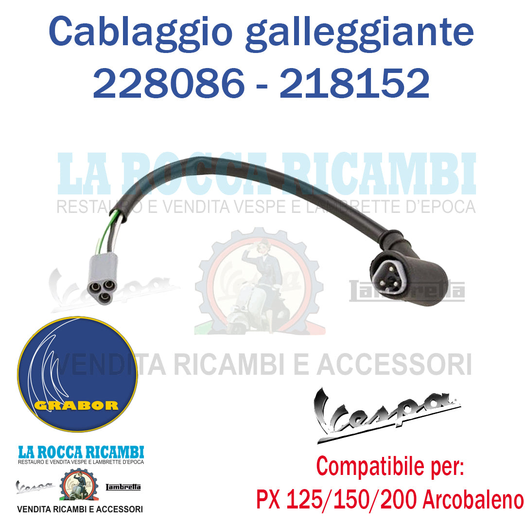 Cablaggio Cavo Connettore Galleggiante Vespa PX Arcobaleno 125/150/200