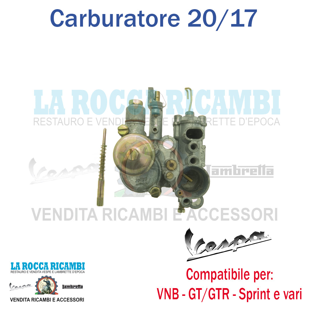 Carburatore 20 17 Vespa VNB - GT - GTR - SPRINT - GL- SUPER