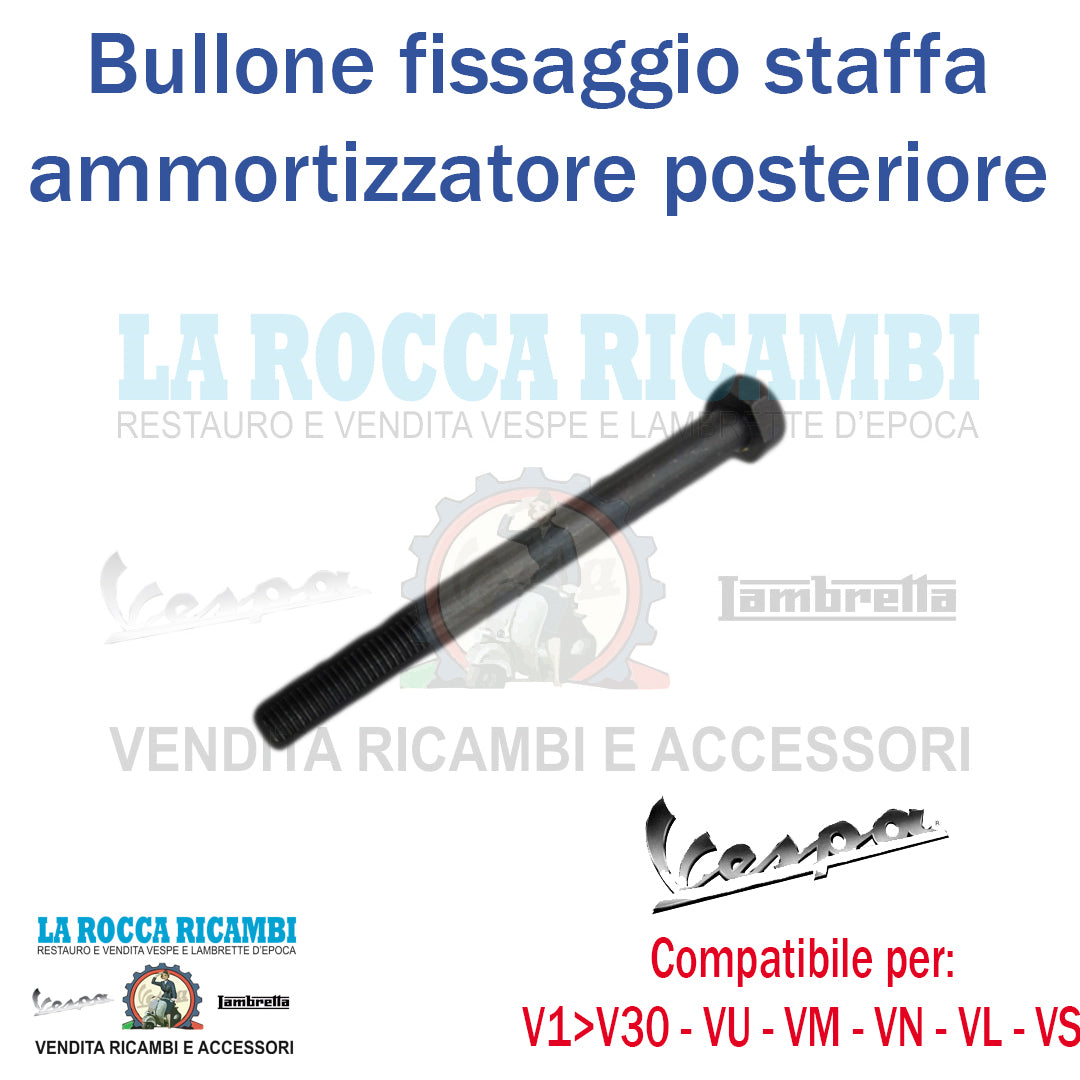 Bullone Fissaggio Staffa Ammortizzatore Posteriore Al Motore Vespa Faro Basso