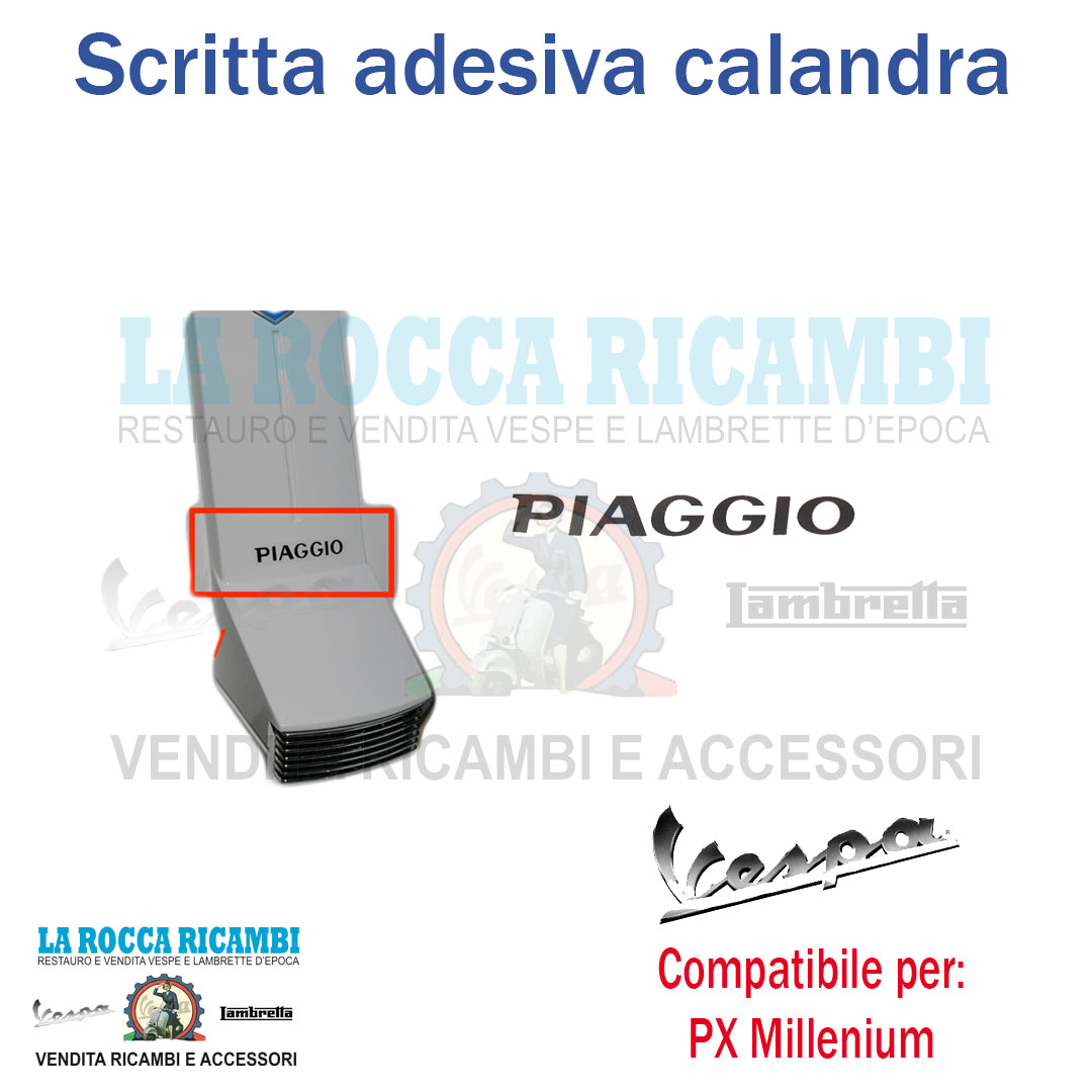 Scritta Adesiva Calandra Vespa PX Dal 1998