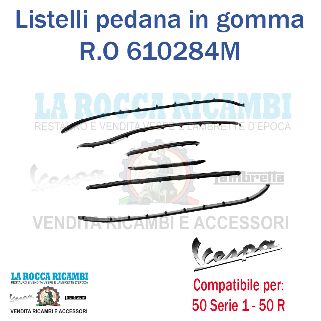 Serie Strisce Pedana In Gomma Vespa 50 Serie 1 - 50 R