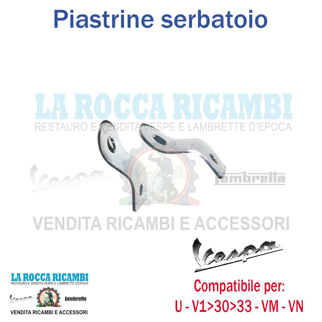 Piastrine Fissaggio Serbatoio Vespa V 30 - V 33 - VM - VM - VN