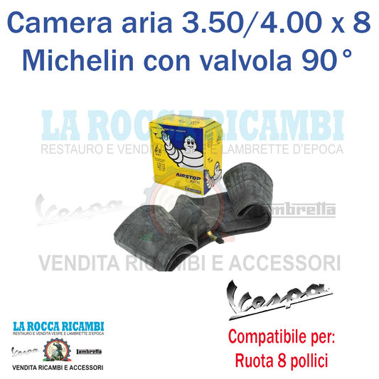 Camera Aria MICHELIN Valvola 90° Vespa 3.50 / 4.00 x 8