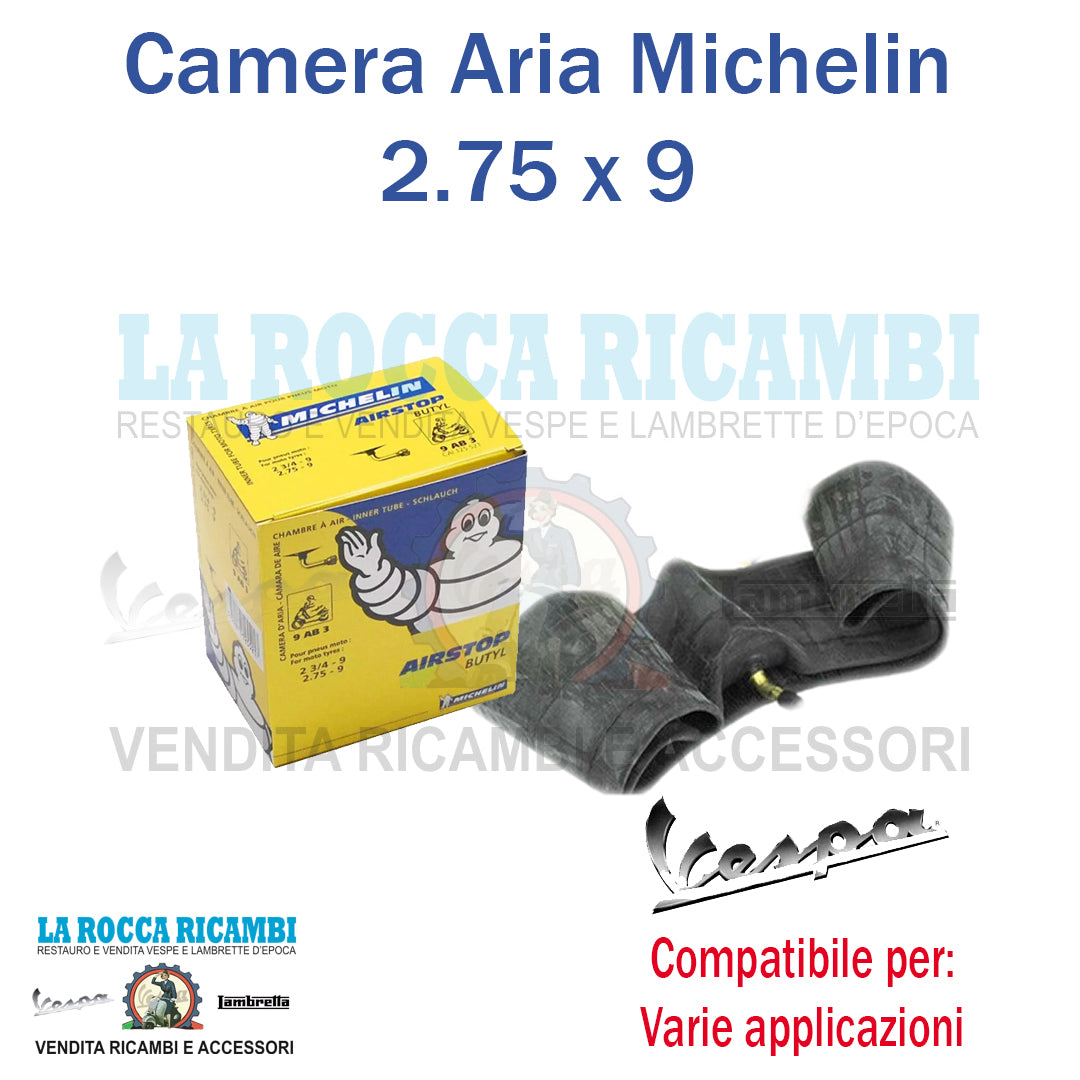 Camera Aria MICHELIN 9AB3 Valvola 90° Vespa 2.75 x 9