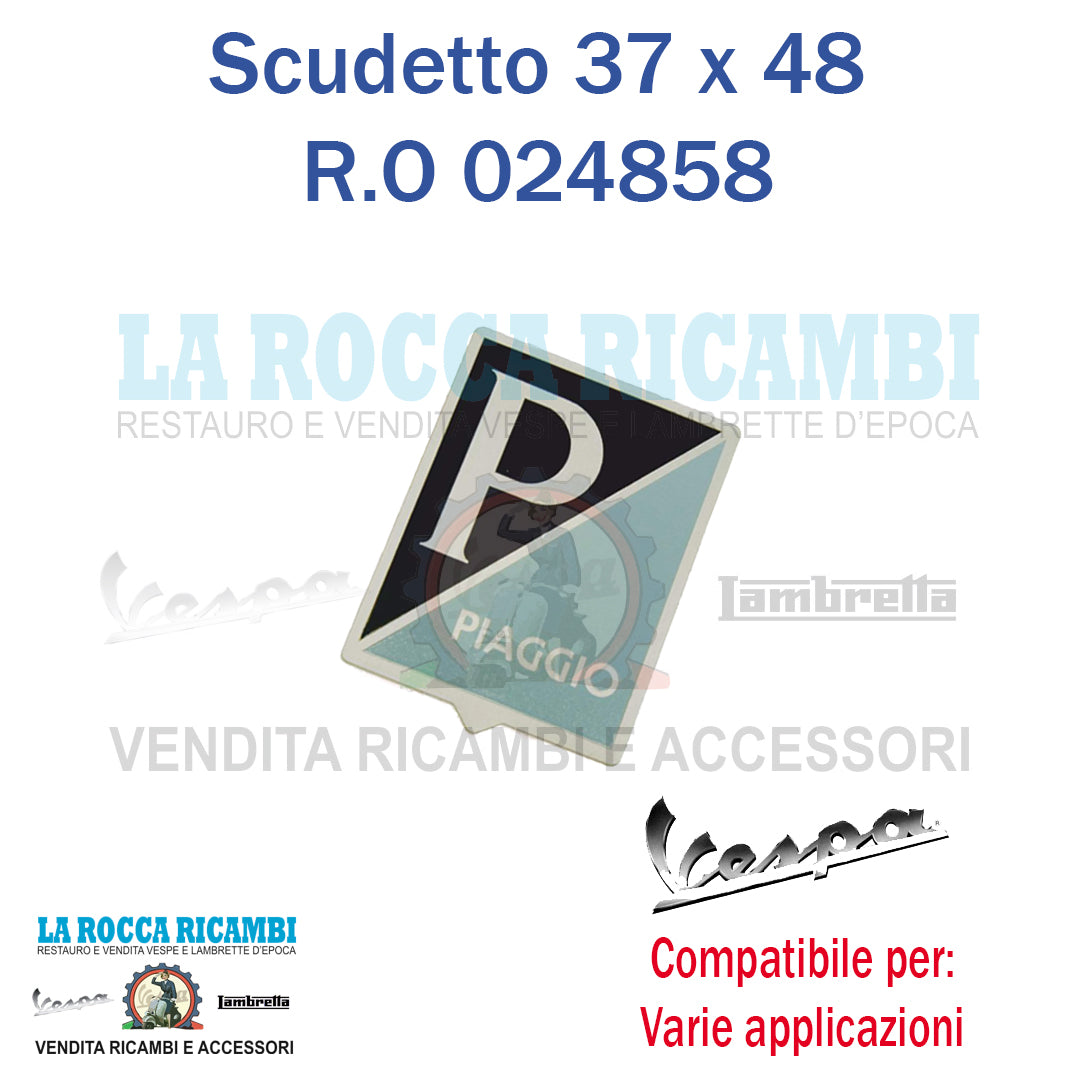Scudetto / Stemma Anteriore Vespa VNB - SUPER 37 x 48 mm