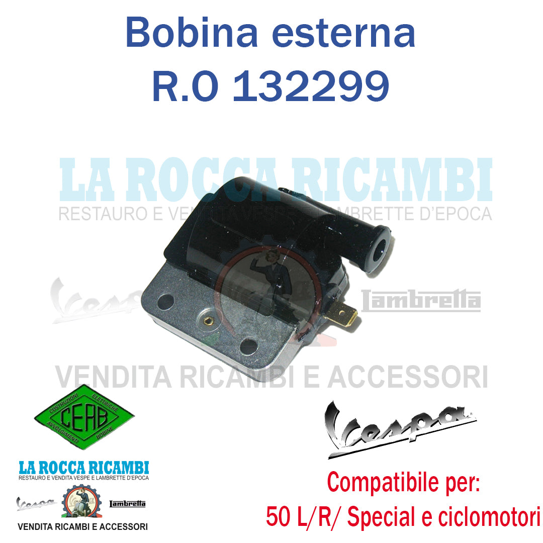 Bobina Esterna Alta Tensione Vespa 50 L - R - SPECIAL - Ciclomotori PIAGGIO CIAO - SI