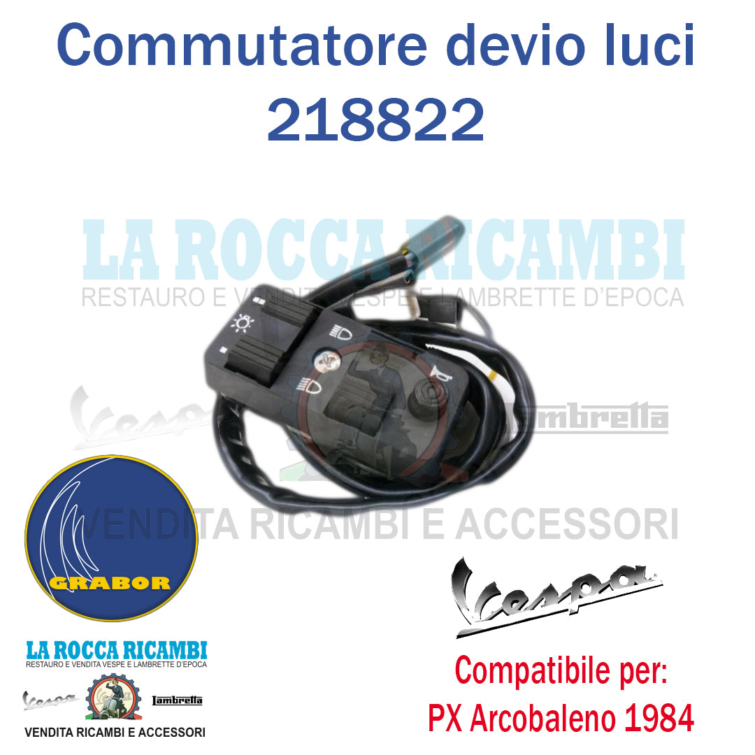 Devio Luci Vespa PX Arcobaleno Dal 1984