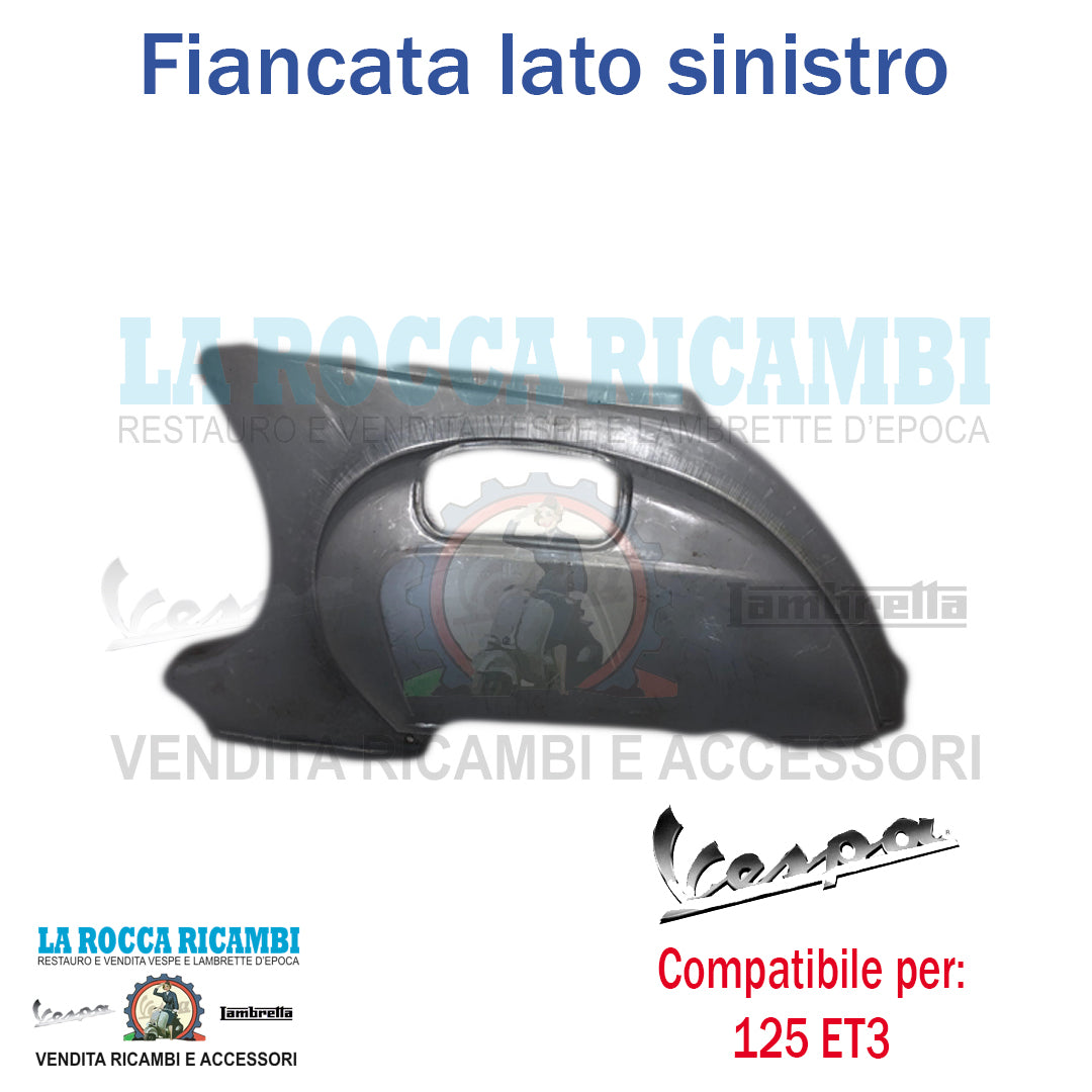 Fiancata Cofano Laterale SX Lamierato Vespa 125 ET3