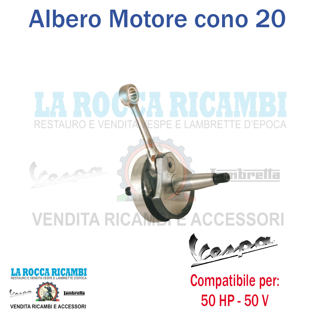 Albero Motore Cono 20 PK 50 HP/V/FL2