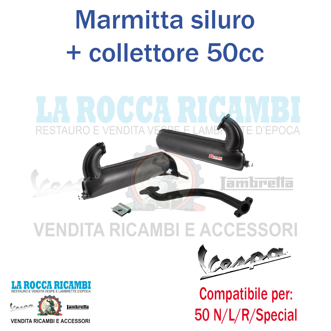 Marmitta Lunga Con Curva 50 cc