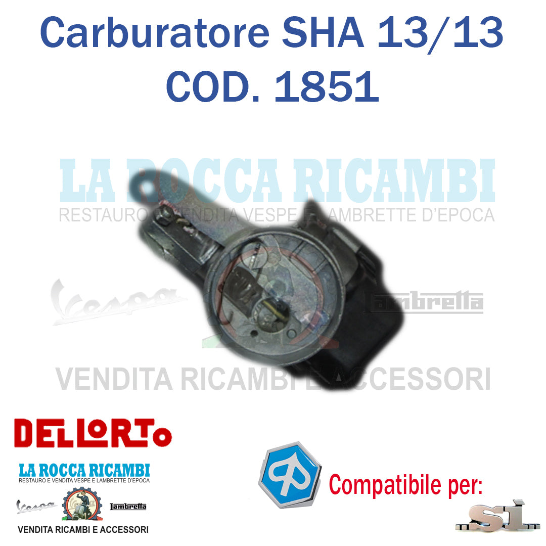 Carburatore DELL'ORTO SHA 13/13 Piaggio SI