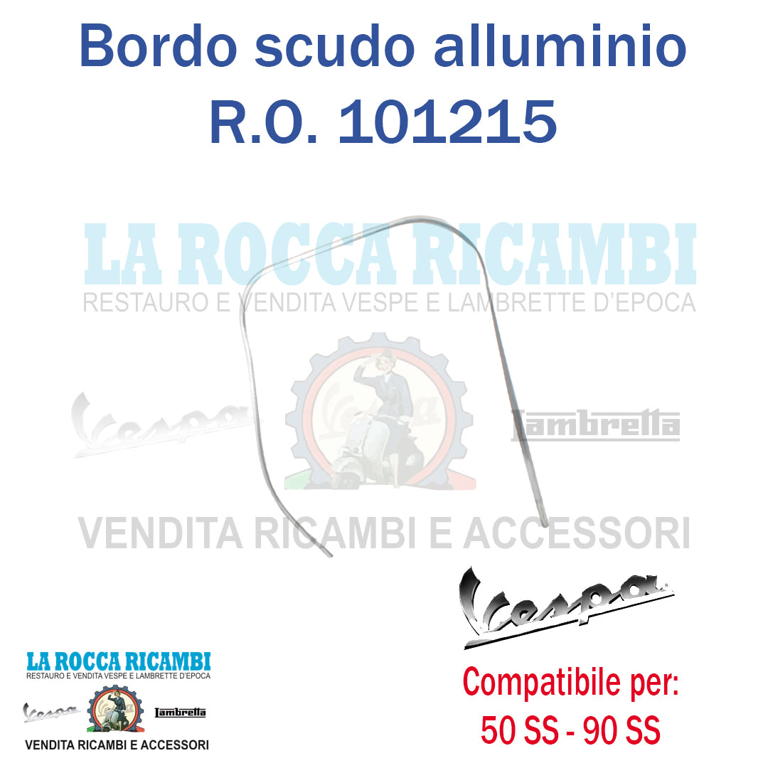 Bordo Scudo In Alluminio Vespa 50 SS / 90 SS