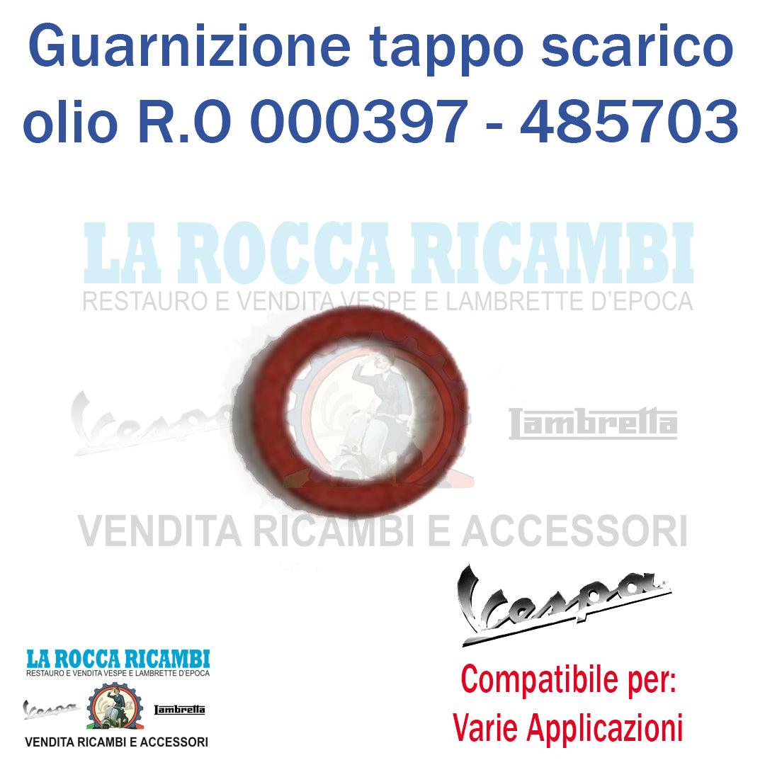 Guarnizione per vite tappo scarico olio - R.O 000397 - 485703